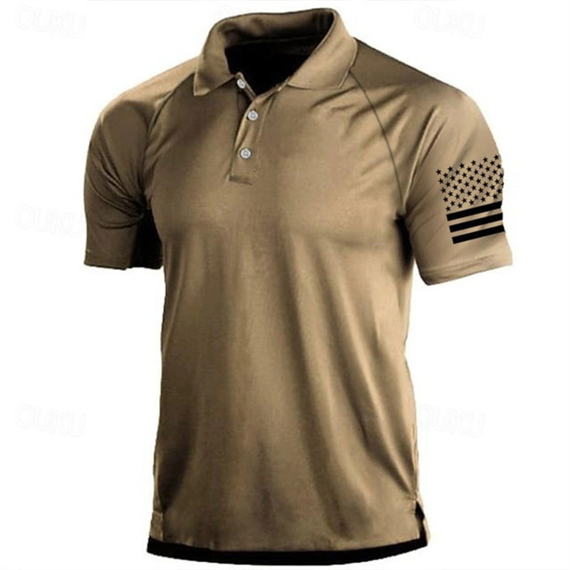 3D Print USA Flag Pattern Polo - огляд і ціна Golf Equipment Sales